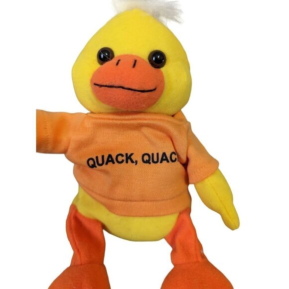 it's all greek to me plush orange yellow duck quack quack  Easter 7.5 in - Picture 4 of 6